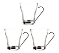 Quid Set de 3 Tazas Vidrio Supreme de Sodo 25cl | Transparente, Sodo, forma redondo, acabado liso, 25cl