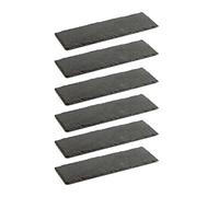 Quid Set de 6 bandejas Gastro Fun de pizarra 30 x 10 cm