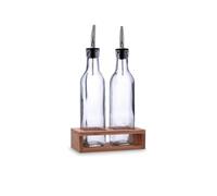 Quid Set de Aceitera y Vinagrera Vidrio Naturalia 260ml | Transparente, Sodo, 260ml
