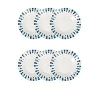 Quid Simetric Set 6 Platos Hondos Porcelana 20cm Porcelana Apto Microondas Apilable