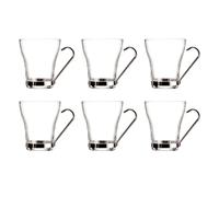 Quid Supreme Set 6 Tazas Te Vidrio 23cl Sodo No Apto Microondas Reciclable