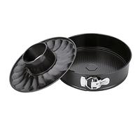 Quid Sweet Grey Molde Desmontable 2 Bases Acero Pintado 26x6,8cm Acero Carbonatado Apto Horno Antiadherente