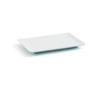 Quid Tapa para ahumados Gastro Fun de porcelana 20 x 13 x 2 cm | Blanco, Porcelana, forma rectangular, acabado brillo, 20 x 13 x 2 cm, apilable, apto para microondas