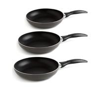 Quid Temis Set 3 Sartenes Apto Vitrocerámica Apto Eléctrico 2 Capas Antiadherentes