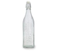 Quid Viba Botella Con Tapón Vidrio 1l Sodo Apto Frigorífico No Apto Microondas Reciclable