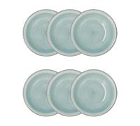 Quid Vita Aqua Set 6 Platos Hondos Ceramicos Apto Microondas Apto Congelador Apilable