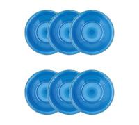 Quid Vita Azul Set 6 Platos Postre Ceramicos Apto Microondas Seque Los Platos Por Las Dos Caras Después De Cada Lavado Apilable