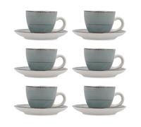 Quid Vita Morning Set De 6 Tazas Con Platillo Cerámica 9cl