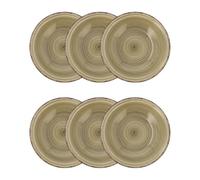Quid Vita Natura Set 6 Platos Hondos Ceramicos Apto Microondas Seque Los Platos Por Las Dos Caras Después De Cada Lavado Apilable