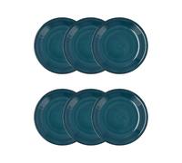 Quid Zafiro Vita Set 6 Platos Postre Ceramicos Apto Microondas Seque Los Platos Por Las Dos Caras Después De Cada Lavado Apilable
