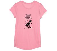 ¿Quién Deja Que se coman los Perros? Se están Comiendo a los Perros Camiseta, Niñas, Rosado, Grande