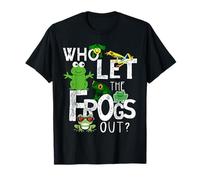 Quién dejó Salir a Las Ranas - Dueño Divertido de la Rana Amante de los Anfibios Camiseta