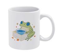 ¿Quién Dejó Salir A Las Ranas? Tazas Porcelana Taza De Café Cerámica Taza 330Ml Para Oficina Amigo Hogar