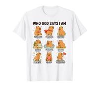 Quién Dice Dios Que Soy Carpincho Versículo Bíblico De Fe Camiseta