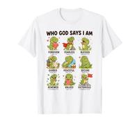Quién Dice Dios Que Soy T-Rex Versículo Bíblico De Fe Camiseta