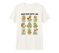 Quién Dice Dios Que Soy T-Rex Versículo Bíblico De Fe Camiseta Premium