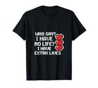 ¿Quién dice que no tengo vida extra vidas retro gamer Camiseta