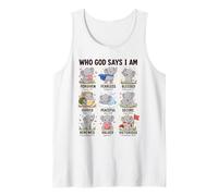 Quién Dios Dice Que Soy Elefante Versículo Bíblico De Fe Camiseta sin Mangas
