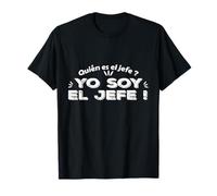 Quien Es El Jefe ? Yo Soy Humor Familia Hombre Chico Regalo Camiseta