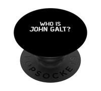 Quién es John Galt Libertario y Cita de Libro PopSockets PopGrip Adhesivo