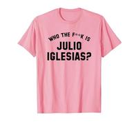 ¿Quién es Julio Iglesias? | Funny Viral Meme Camiseta, Hombre, Rosado, 3XL
