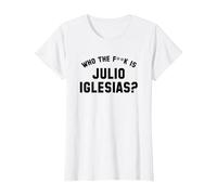 ¿Quién es Julio Iglesias? | Funny Viral Meme Camiseta, Mujer, Blanco, 3XL