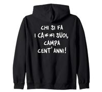 Quien Hace Sus Coles, Campa Cien años. Sabiduría Popular Sudadera con Capucha