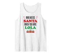 ¿Quién Necesita a Santa Claus Cuando Tienes a la Abuela Filipina Lola? Camiseta sin Mangas