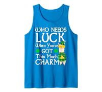 ¿Quién necesita suerte cuando tienes esta llama de San Patricio? Camiseta sin Mangas