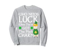 ¿Quién necesita suerte cuando tienes esta llama de San Patricio? Sudadera