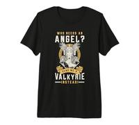 Quién Necesita un ángel Envíame Valquirias Amantes de la mitología nórdica Camiseta Premium