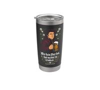 Quien no tiene cerveza, no tiene nada que beber Vaso térmico de acero inoxidable de doble pared