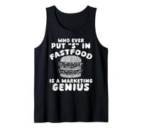¡Quien Ponga S En Comida Rápida! Genio De Marketing De Camiseta sin Mangas