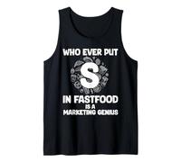 ¡Quien Ponga S En Comida Rápida! Genio De Marketing De Camiseta sin Mangas