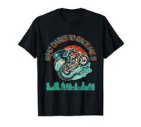 ¿Quién se atreve a competir Conmigo?! Dragon Motorcycle Riders Bikers Sky Camiseta