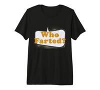 ¿Quién se tiró un Pedo? Linda Broma Divertida y Divertida de Burbuja de discurso Retro Camiseta Premium