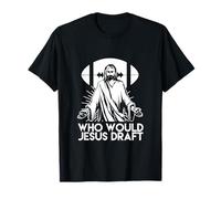 ¿Quién sería Jesús Draft Football Fantasy League America Sports Camiseta
