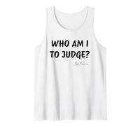 ¿Quién soy yo para juzgar? - Cita inspiradora del Papa Francisco Camiseta sin Mangas