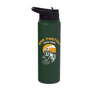 ¿Quién Tooted? Choo Choo Locomotora Tren Railfan Stainless Steel Insulated Water Bottle