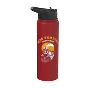 ¿Quién Tooted? Choo Choo Locomotora Tren Railfan Stainless Steel Insulated Water Bottle