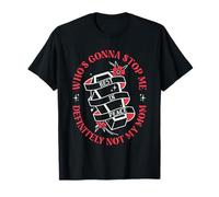 ¿Quién va a detenerme, definitivamente no es mi mamá ataúd de Halloween Camiseta