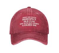 Quienes Quisieran Faltarle El Respeto A Nuestra Bandera Nunca Se Les Ha Entregado Una Doblada Unisex Cap Ajustable Sombrero Protección UV Gorra Trucker para Golf Tenis Verano