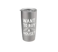 Quiere comprar una casa Agente de bienes raíces Agente hipotecario fideicomiso Vaso térmico de acero inoxidable de doble pared