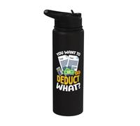 Quiere deducir lo divertido temporada de impuestos contable de impuestos Stainless Steel Insulated Water Bottle
