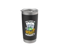 Quiere deducir lo divertido temporada de impuestos contable de impuestos Vaso térmico de acero inoxidable de doble pared