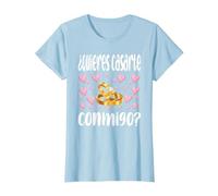 ¿Quieres casarte Conmigo? Propuesta de Matrimonio Camiseta, Mujer, Azul Bebé, L