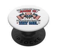 Quieres mi Voto Gánalo Derechos de Voto Patriótico PopSockets PopGrip Adhesivo
