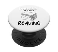 Quieres Que escuche Hablar de Leer Divertido PopSockets PopGrip Adhesivo