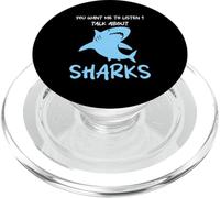 Quieres Que escuche Hablar sobre Tiburones Funny Shark PopSockets PopGrip para MagSafe