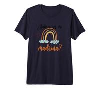 Quieres ser mi Madrina Godchild Niño Diciendo Mejor Madrina Camiseta Premium